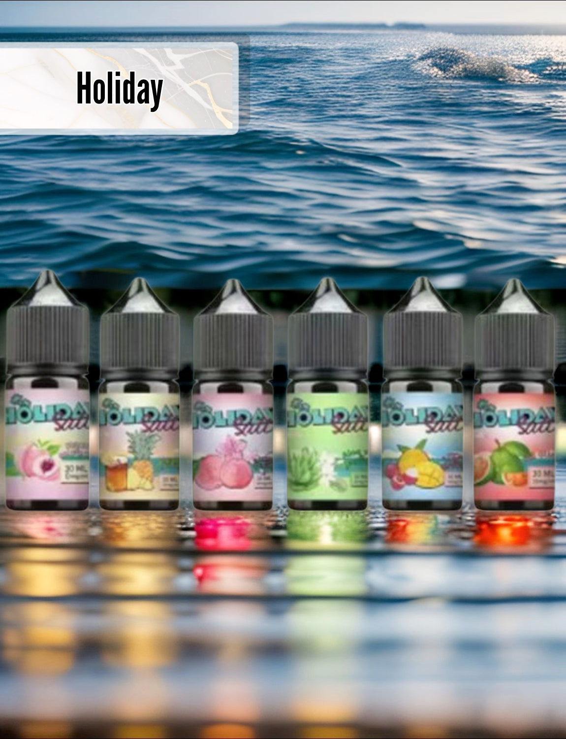 原裝正品 買5送1免運  假日鹽  30ML 35MG  電子煙油 煙油 小煙油 丁鹽