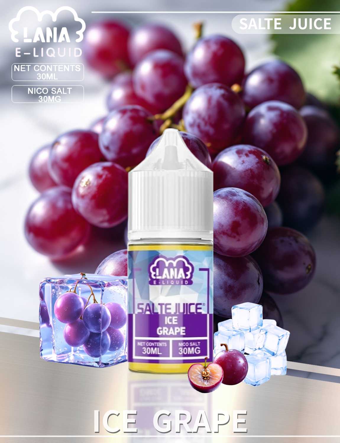 原裝正品 買5送1免運 LANA 系列 30ML 30MG   電子菸油 菸油 小菸油  丁鹽