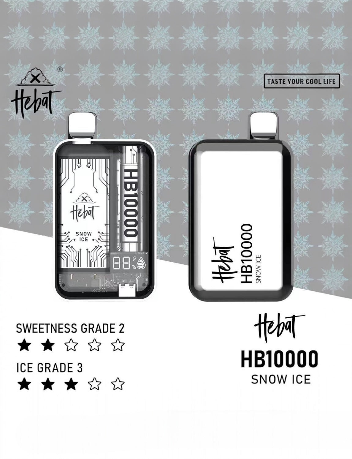 HEBAT 喜貝10000口一次性電子煙| 拋棄式 | 可重複充電 | 正品現貨供應