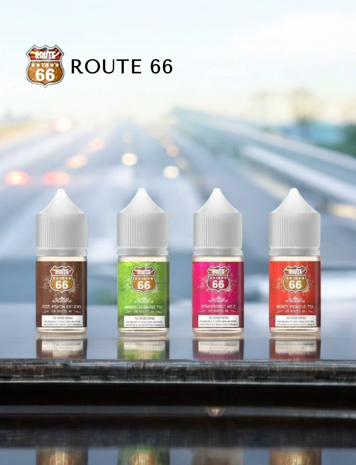 原裝正品 買5送1免運 原裝正品 美國 66公路 30ML 40MG  電子煙油 煙油 小煙油 丁鹽